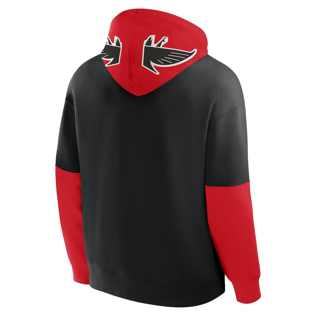 Atlanta Falcons Helmet Retro Pullover Hoodie Black - Fanatics