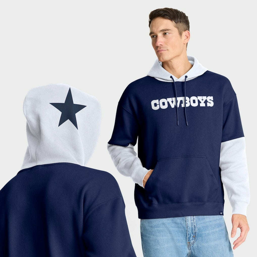Dallas Cowboys Helmet Retro Pullover Hoodie Navy - Fanatics
