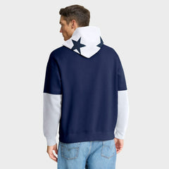 Dallas Cowboys Helmet Retro Pullover Hoodie Navy - Fanatics