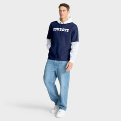 Dallas Cowboys Helmet Retro Pullover Hoodie Navy - Fanatics