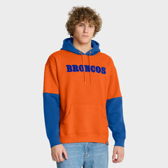 Denver Broncos Helmet Retro Pullover Hoodie Orange - Fanatics