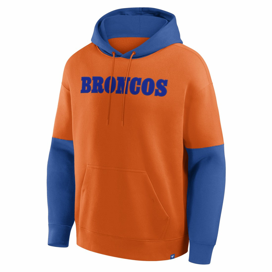 Denver Broncos Helmet Retro Pullover Hoodie Orange - Fanatics