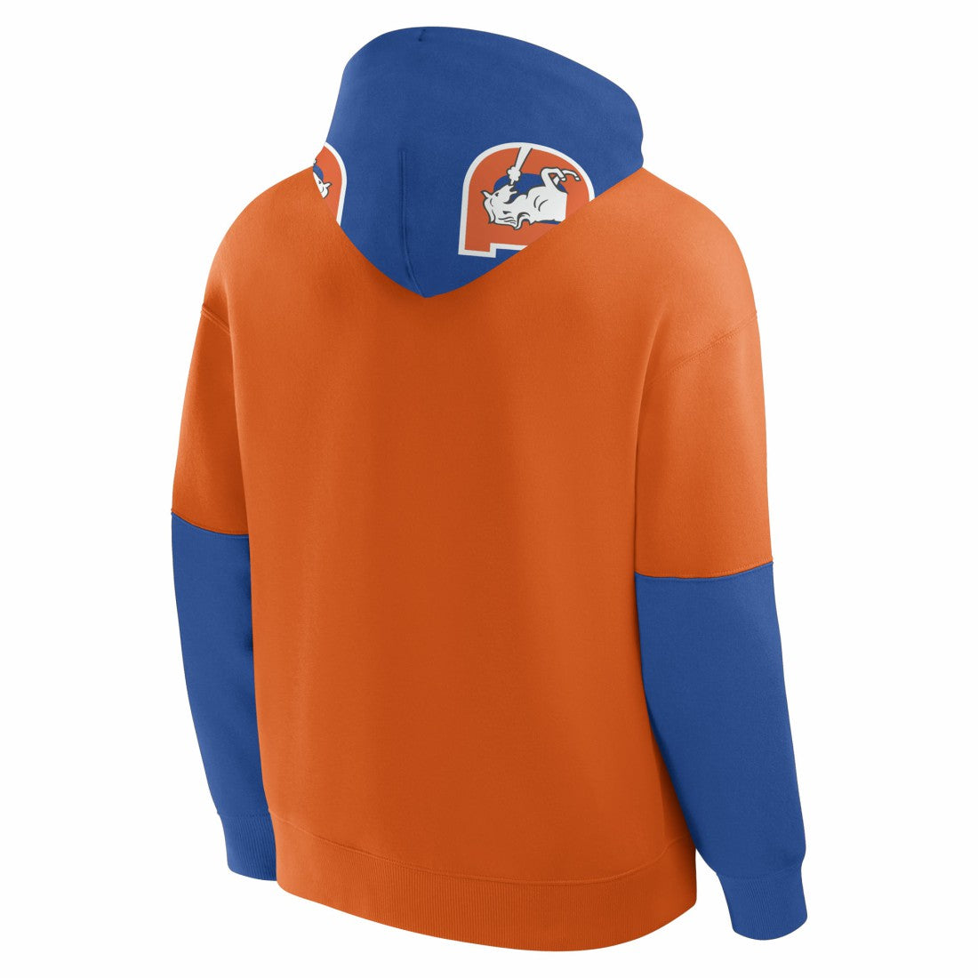 Denver Broncos Helmet Retro Pullover Hoodie Orange - Fanatics