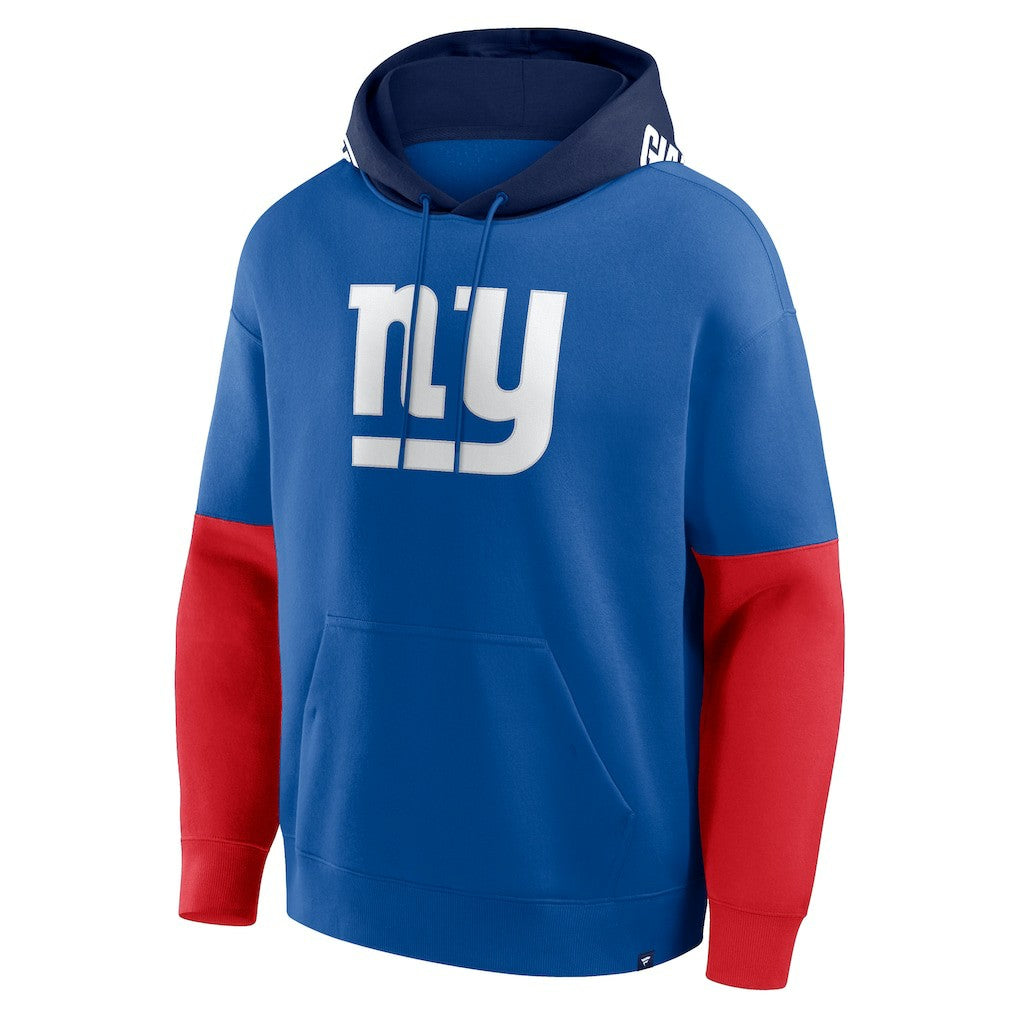 New York Giants Helmet Retro Pullover Hoodie Royal - Fanatics