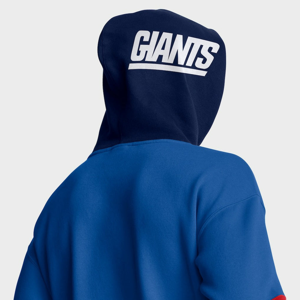 New York Giants Helmet Retro Pullover Hoodie Royal - Fanatics