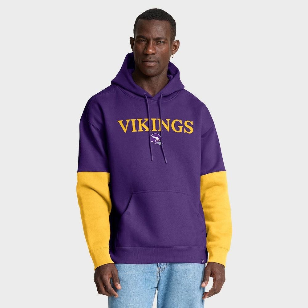 Minnesota Vikings Helmet Retro Pullover Hoodie Purple - Fanatics