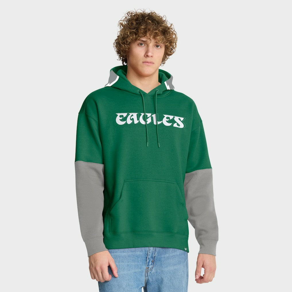 Philadelphia Eagles Helmet Retro Pullover Hoodie Kelly Green - Fanatics