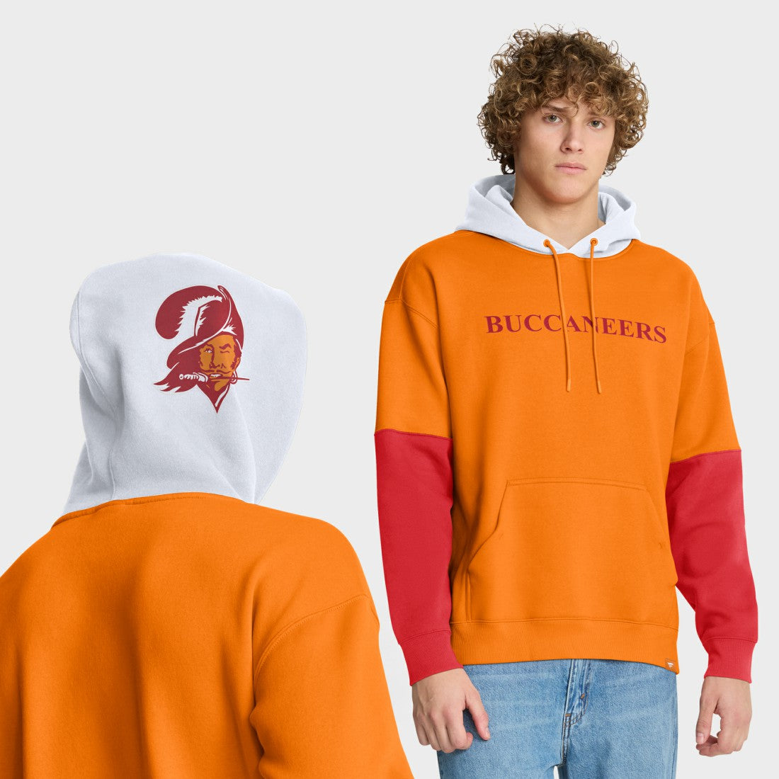 Tampa Bay Buccaneers Helmet Retro Pullover Hoodie Tan - Fanatics