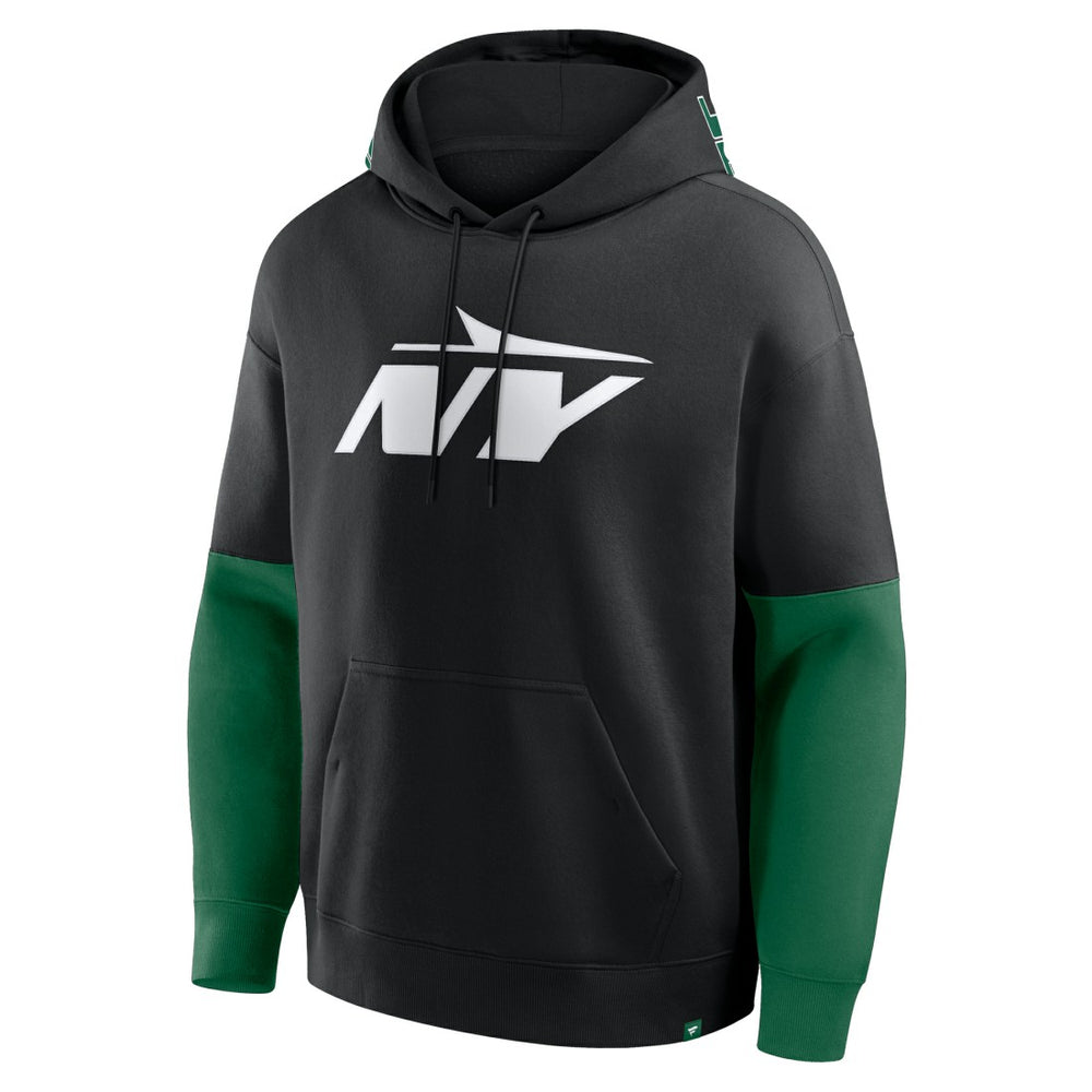 New York Jets Helmet Alt Pullover Hoodie Black - Fanatics