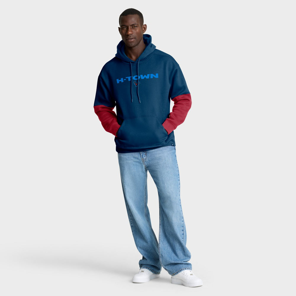 Houston Texans Helmet Alt Pullover Hoodie Navy - Fanatics