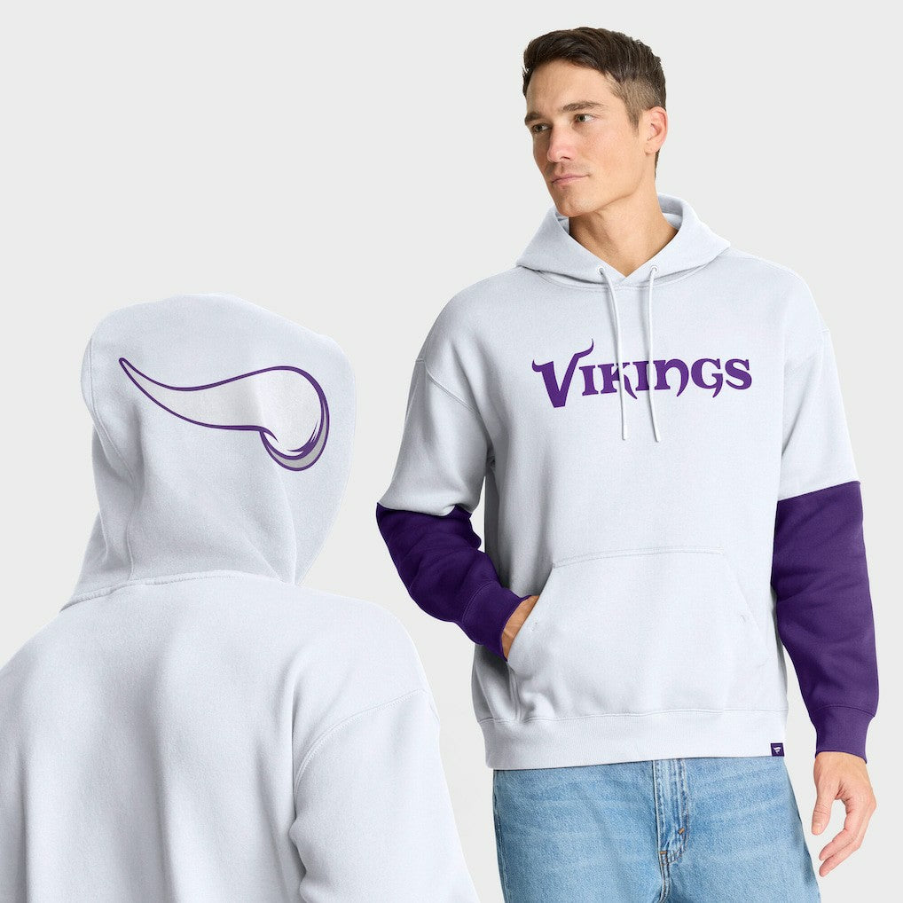 Minnesota Vikings Helmet Alt Pullover Hoodie White - Fanatics