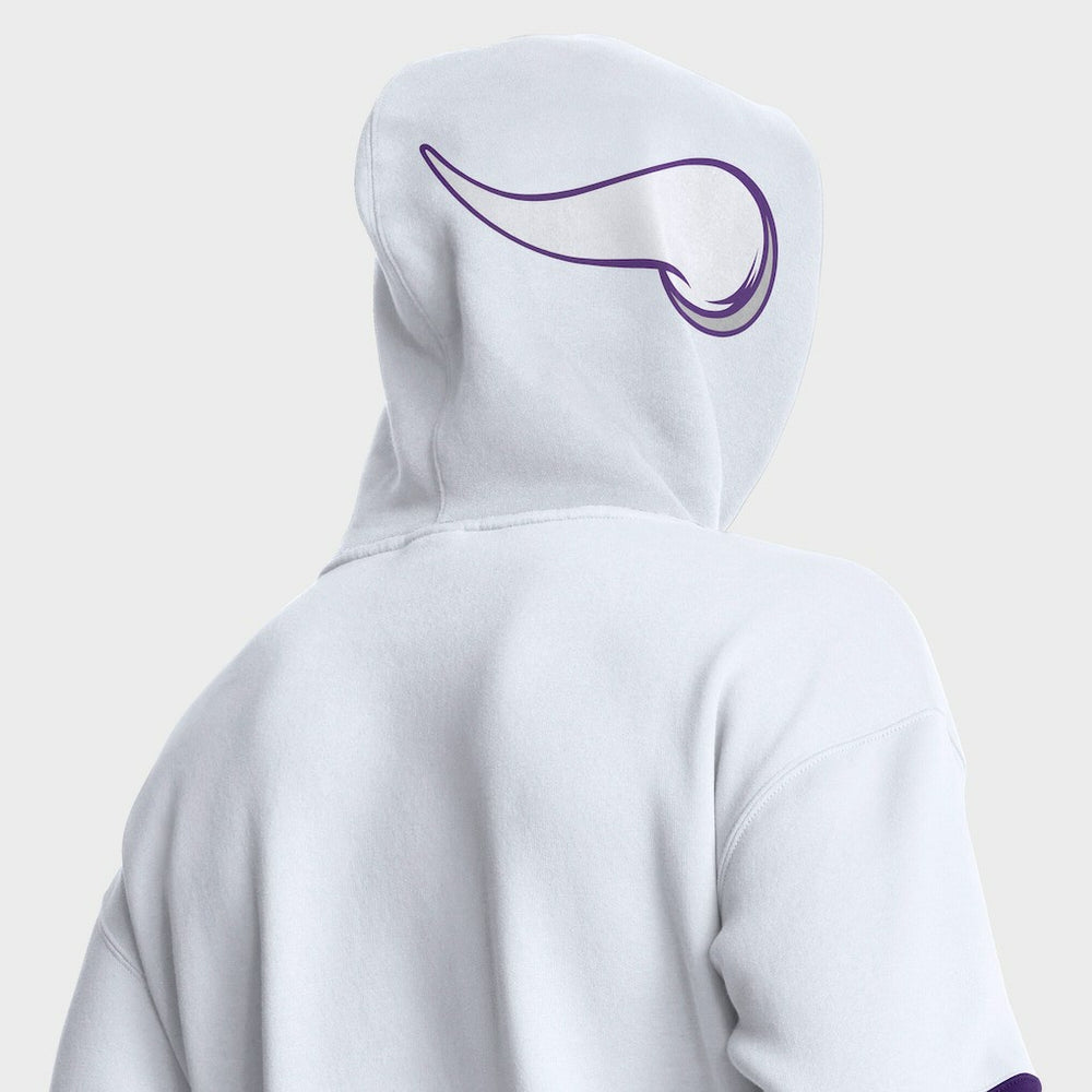 Minnesota Vikings Helmet Alt Pullover Hoodie White - Fanatics