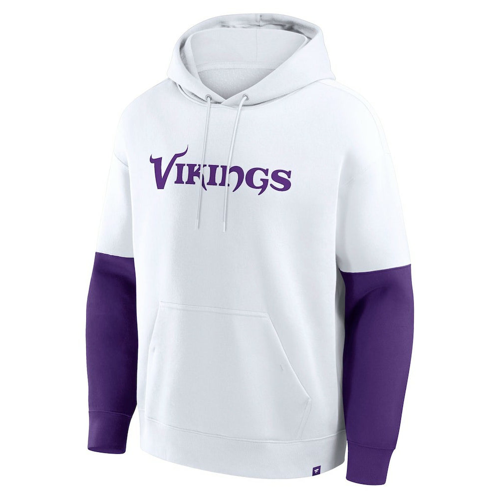 Minnesota Vikings Helmet Alt Pullover Hoodie White - Fanatics