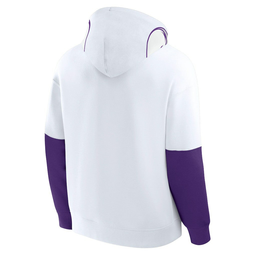 Minnesota Vikings Helmet Alt Pullover Hoodie White - Fanatics