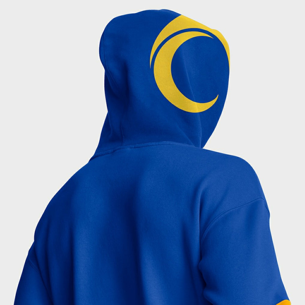 Los Angeles Rams Helmet Pullover Hoodie Royal - Fanatics