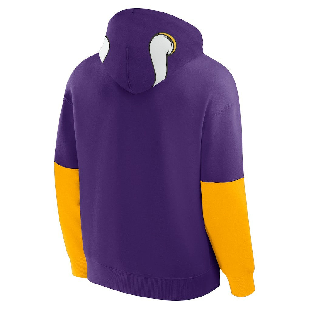 Minnesota Vikings Helmet Pullover Hoodie Purple - Fanatics