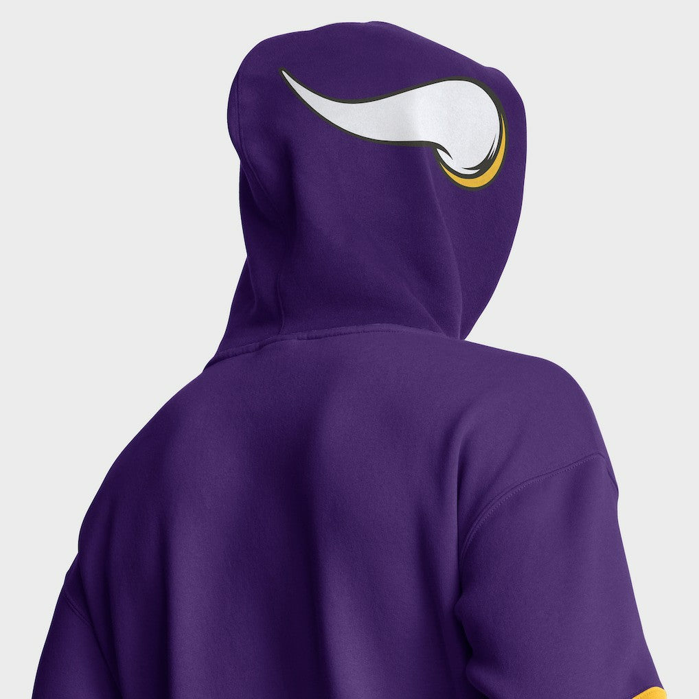 Minnesota Vikings Helmet Pullover Hoodie Purple - Fanatics