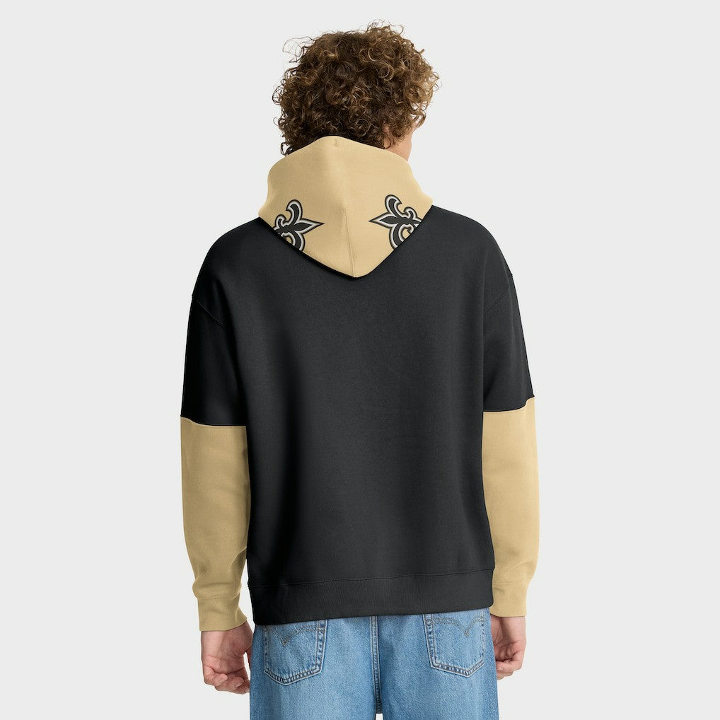 New Orleans Saints Helmet Pullover Hoodie Black - Fanatics