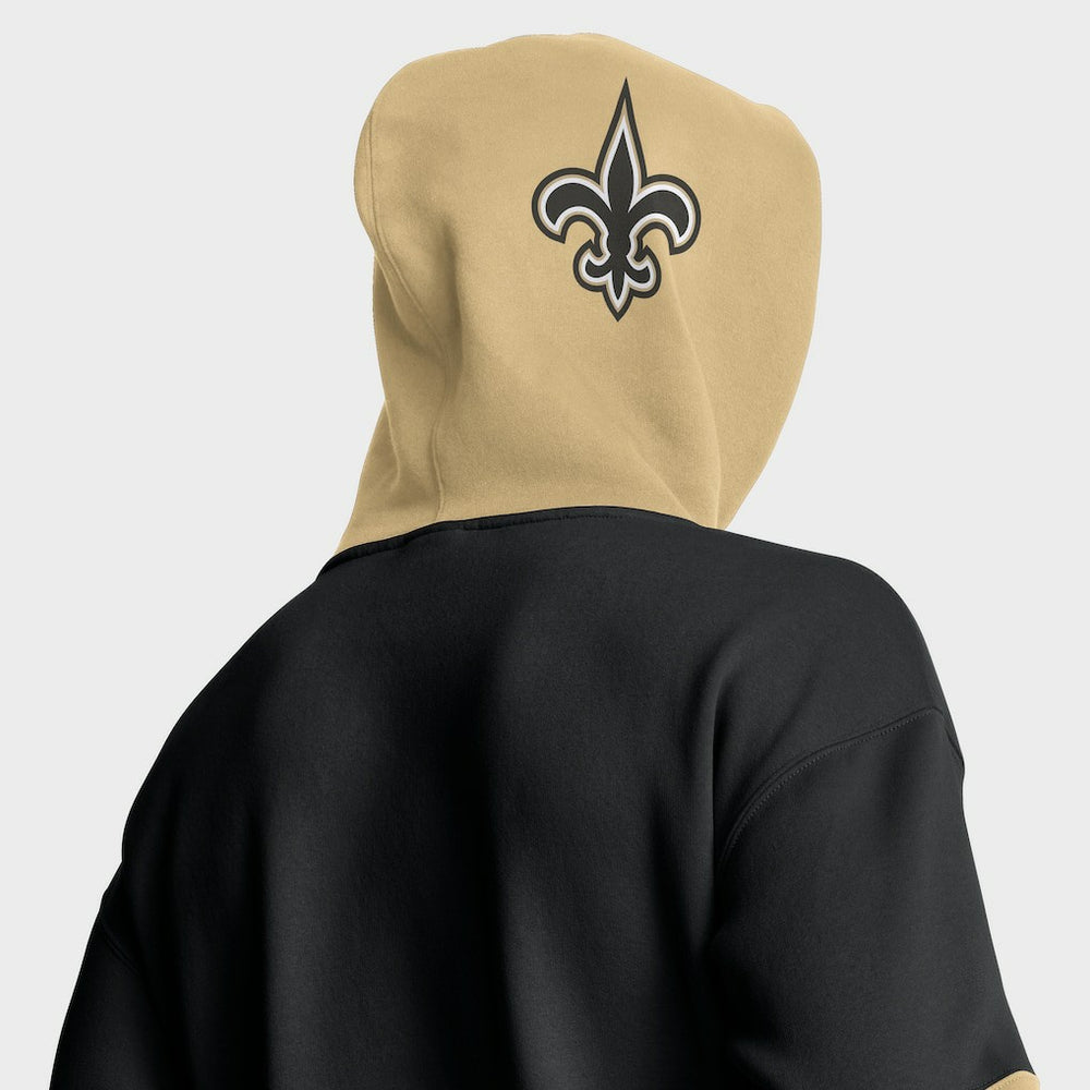 New Orleans Saints Helmet Pullover Hoodie Black - Fanatics