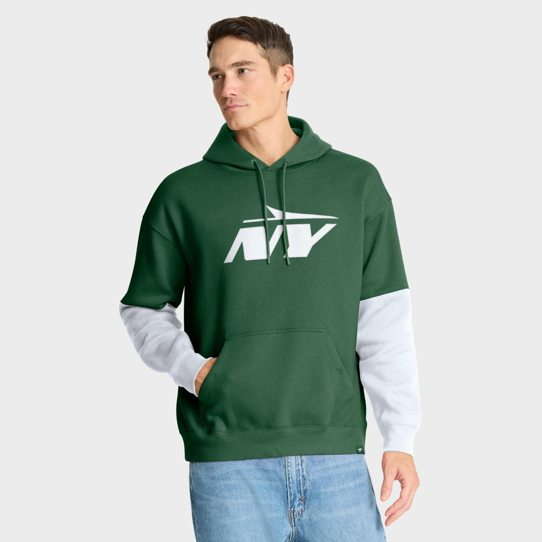 New York Jets Helmet Pullover Hoodie Green - Fanatics
