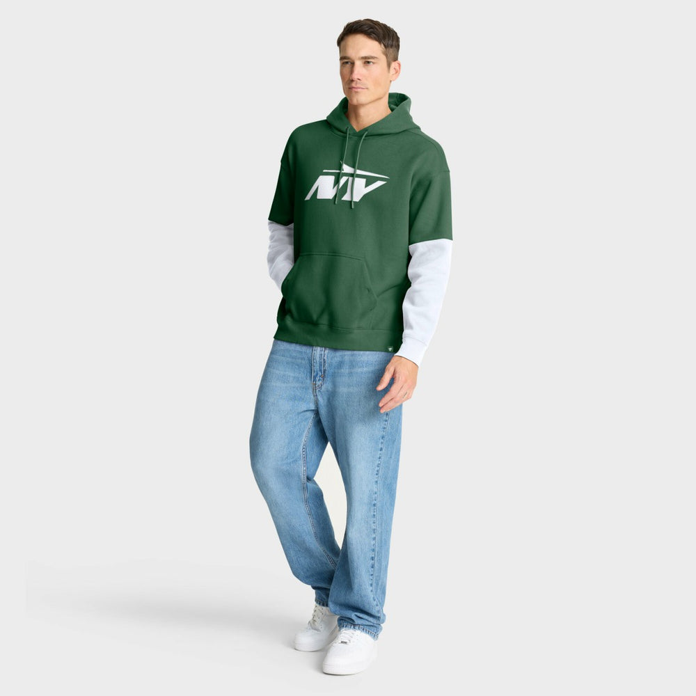 New York Jets Helmet Pullover Hoodie Green - Fanatics
