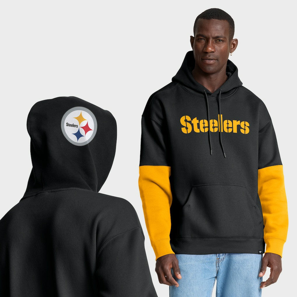 Pittsburgh Steelers Helmet Pullover Hoodie Black - Fanatics