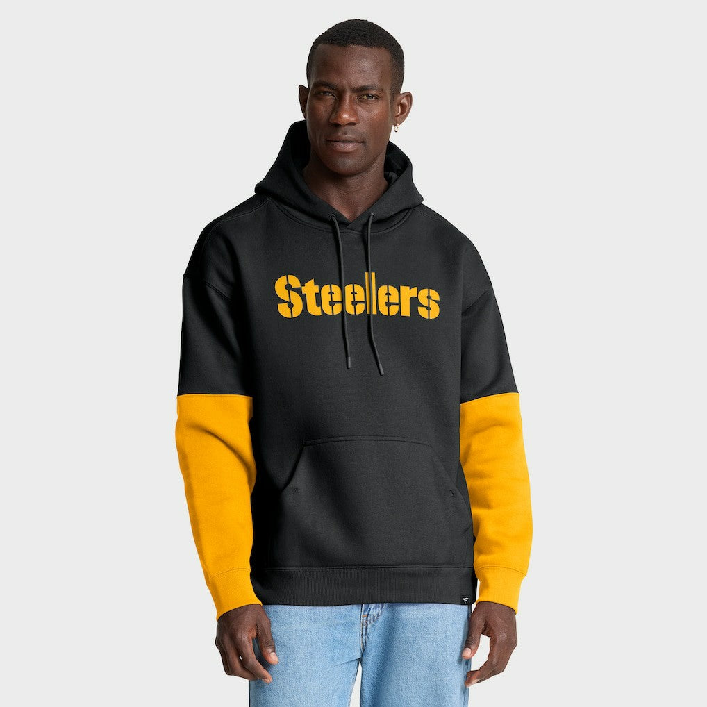 Pittsburgh Steelers Helmet Pullover Hoodie Black - Fanatics