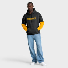 Pittsburgh Steelers Helmet Pullover Hoodie Black - Fanatics