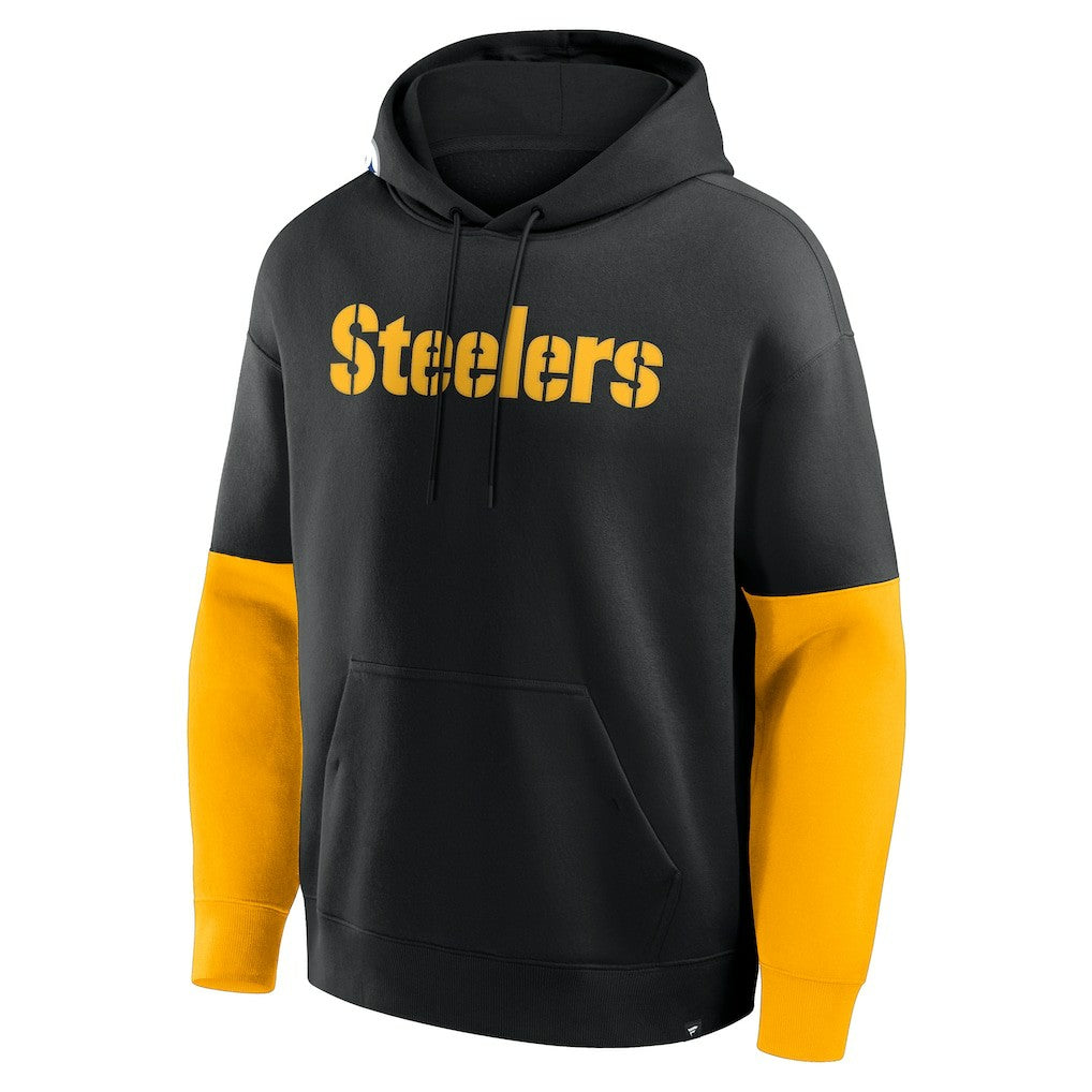 Pittsburgh Steelers Helmet Pullover Hoodie Black - Fanatics