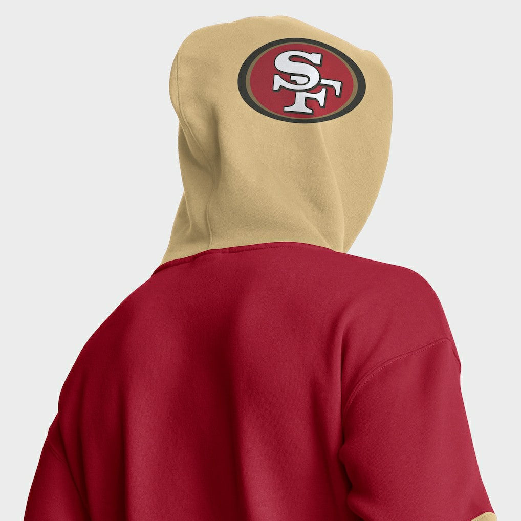 San Francisco 49ers Helmet Pullover Hoodie Scarlet - Fanatics