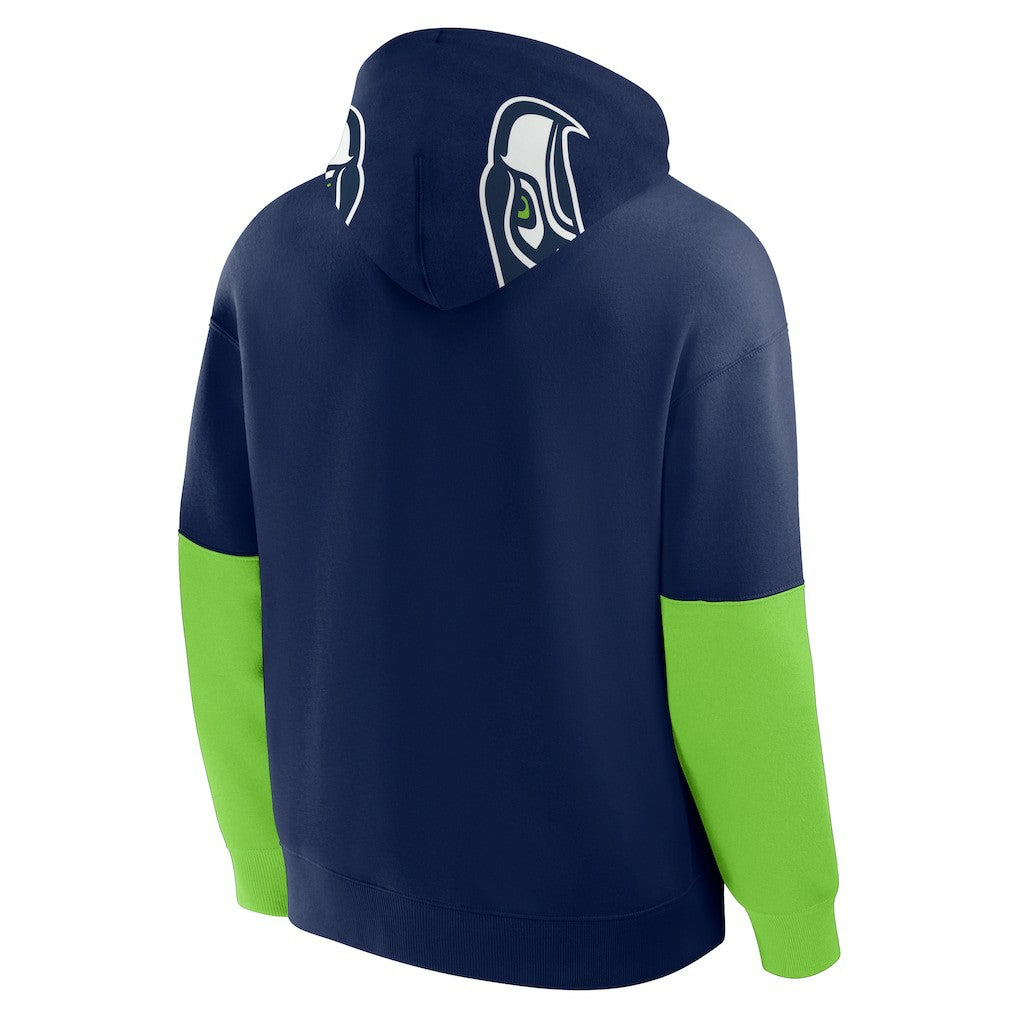 Seattle Seahawks Helmet Pullover Hoodie College Navy - Fanatics
