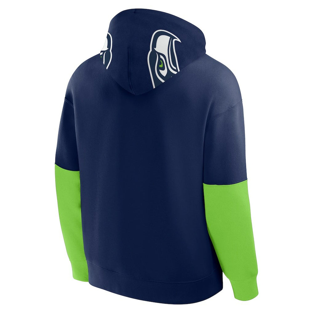 Seattle Seahawks Helmet Pullover Hoodie College Navy - Fanatics