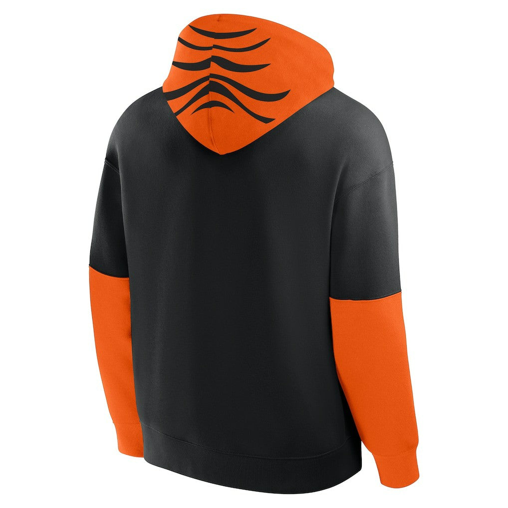 Cincinnati Bengals Helmet Pullover Hoodie Black - Fanatics