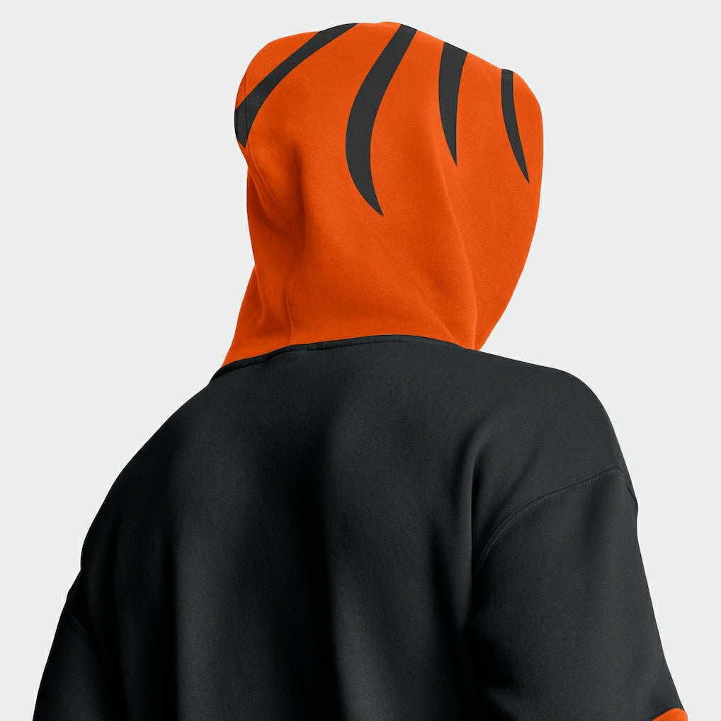 Cincinnati Bengals Helmet Pullover Hoodie Black - Fanatics