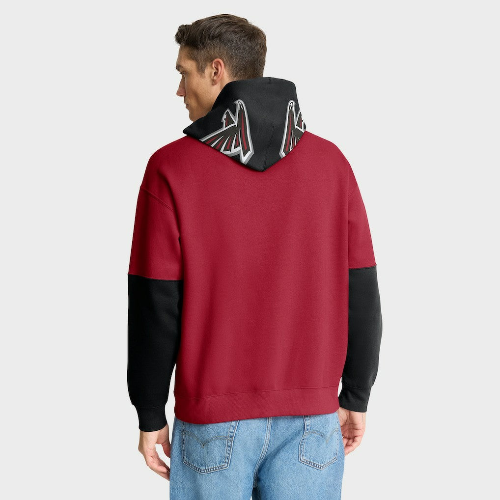 Atlanta Falcons Helmet Pullover Hoodie Red - Fanatics