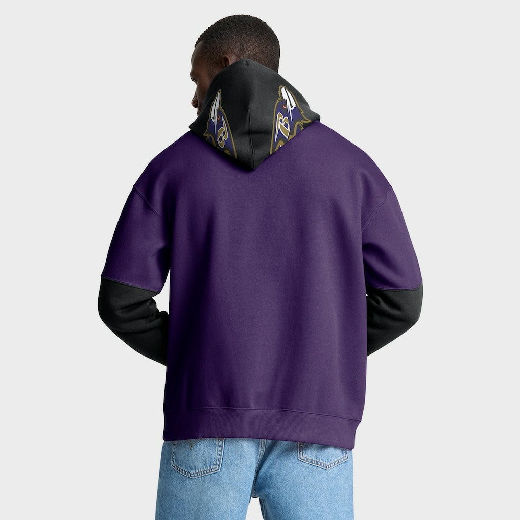 Baltimore Ravens Helmet Pullover Hoodie Purple - Fanatics