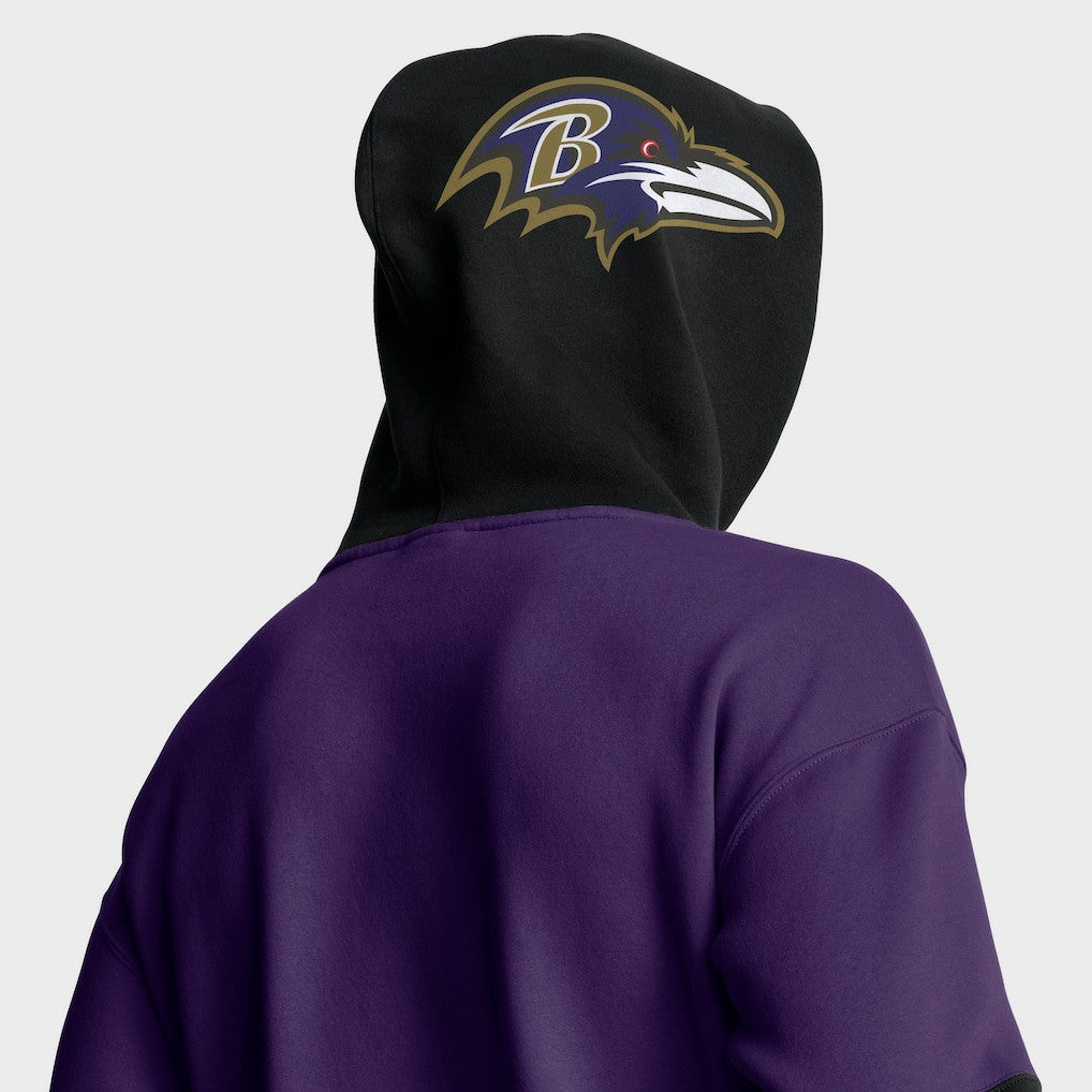 Baltimore Ravens Helmet Pullover Hoodie Purple - Fanatics