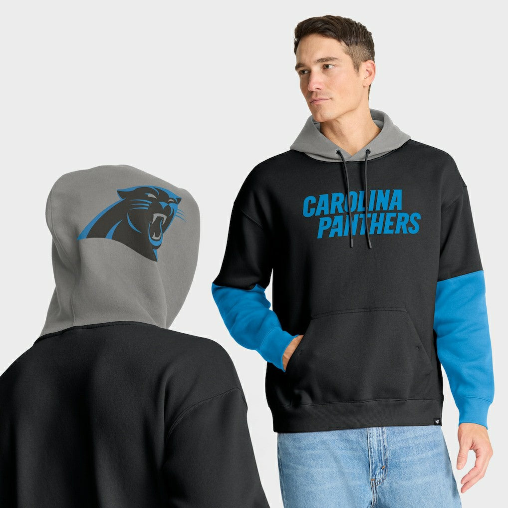 Carolina Panthers Helmet Pullover Hoodie Black - Fanatics