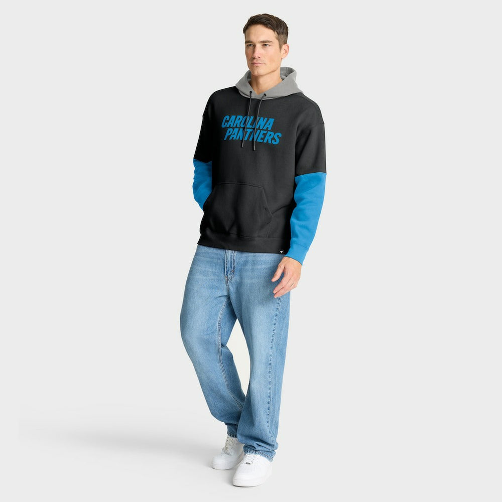 Carolina Panthers Helmet Pullover Hoodie Black - Fanatics