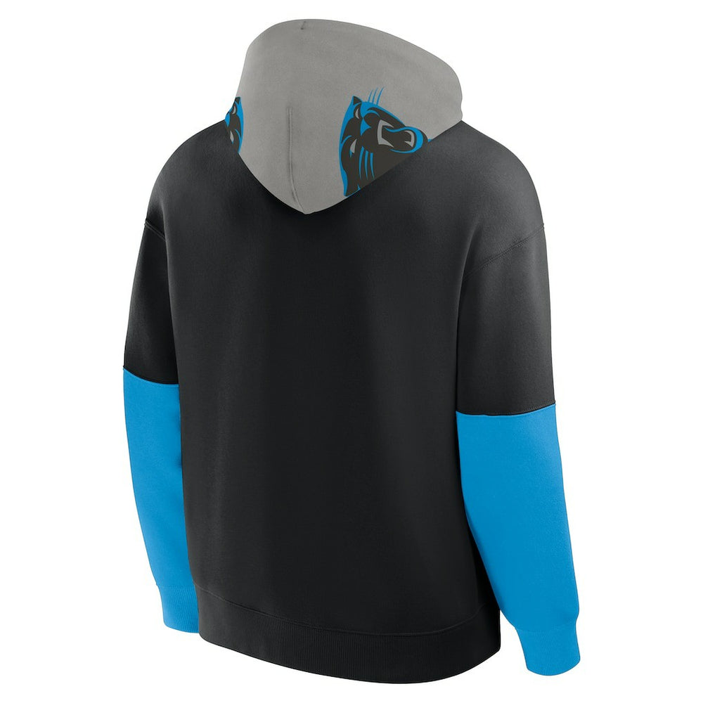 Carolina Panthers Helmet Pullover Hoodie Black - Fanatics