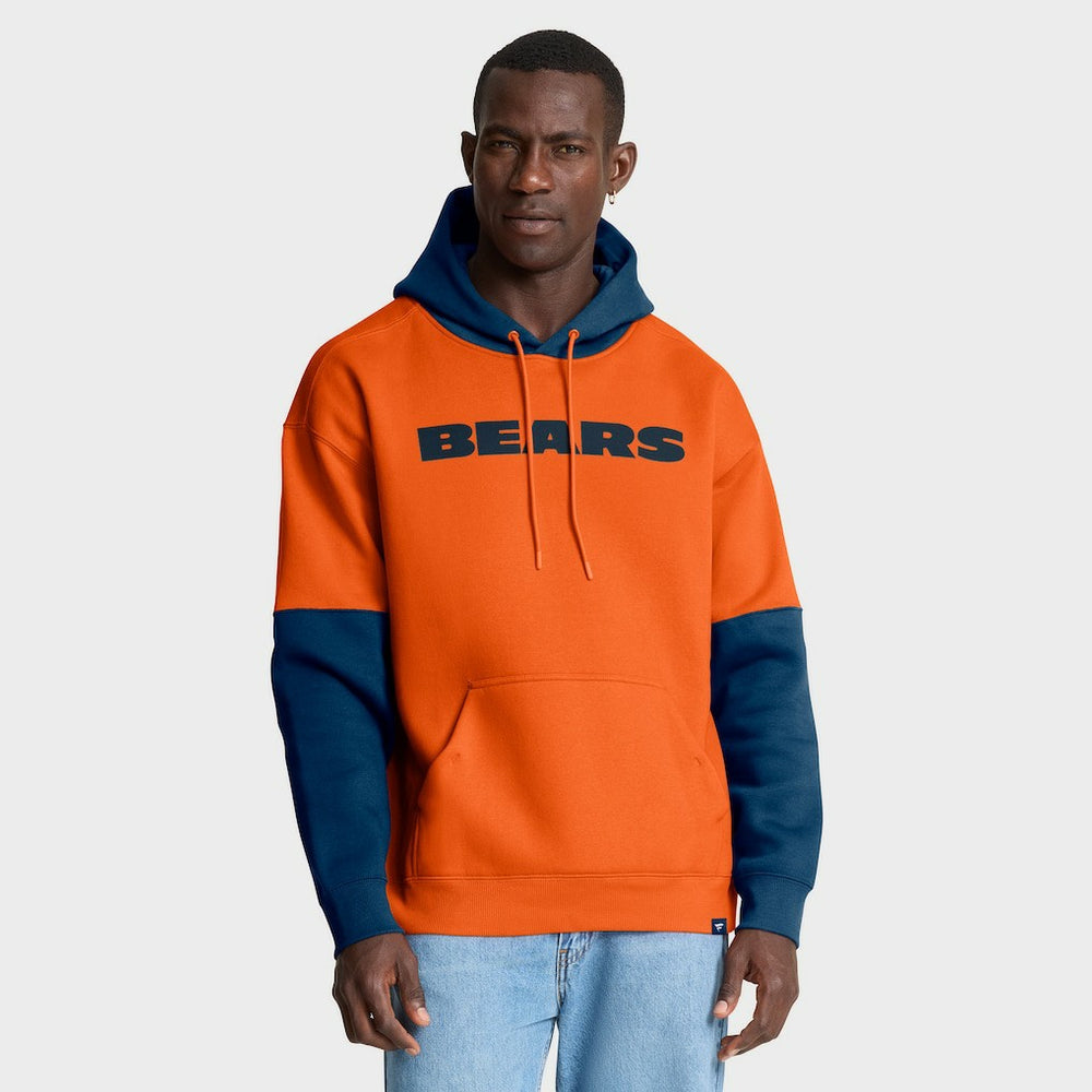 Chicago Bears Helmet Pullover Hoodie Orange - Fanatics