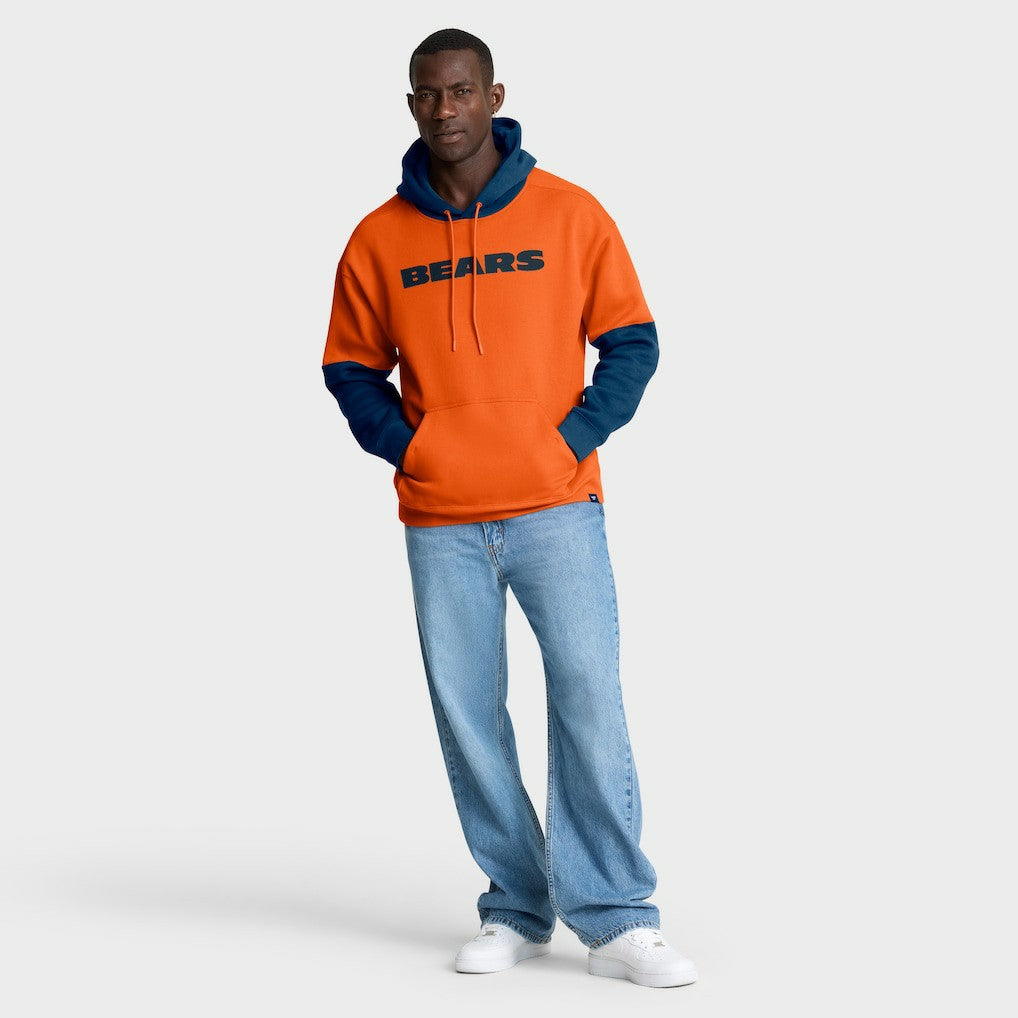 Chicago Bears Helmet Pullover Hoodie Orange - Fanatics