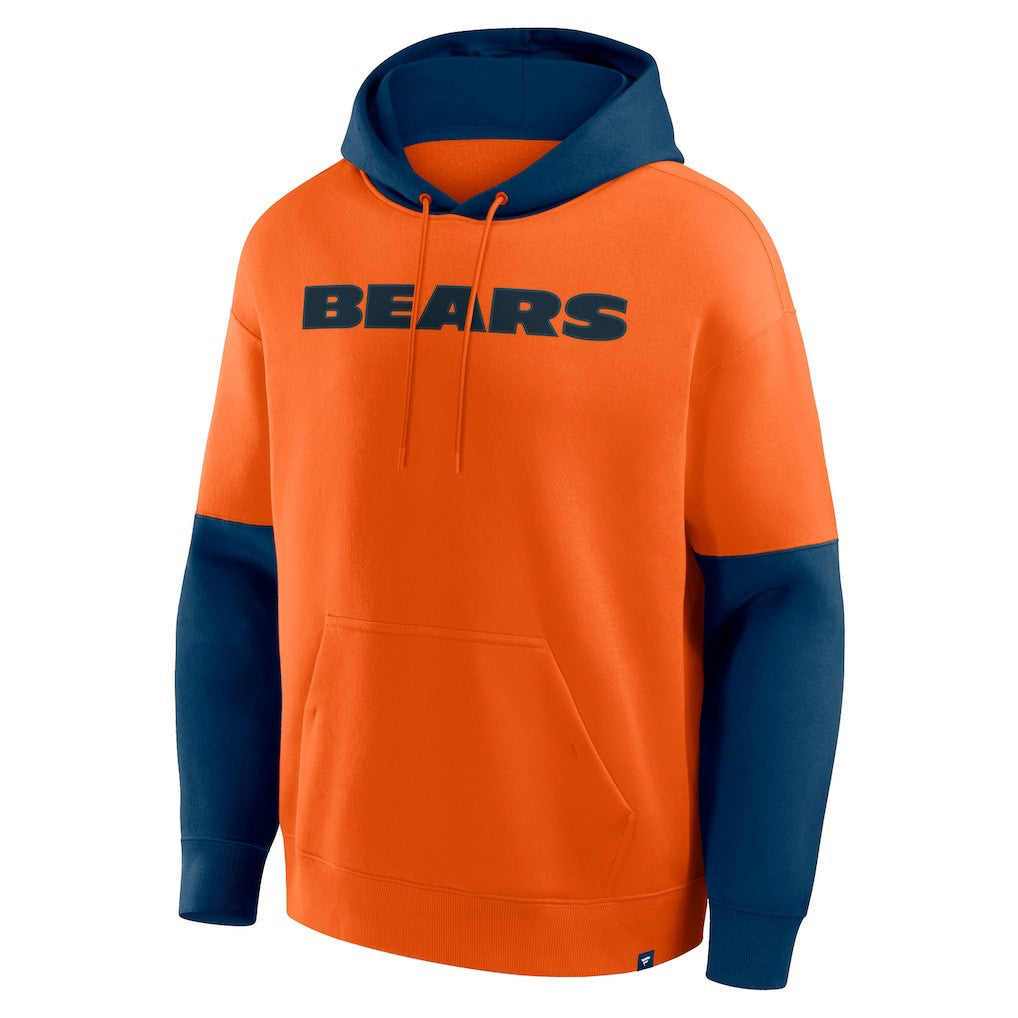 Chicago Bears Helmet Pullover Hoodie Orange - Fanatics