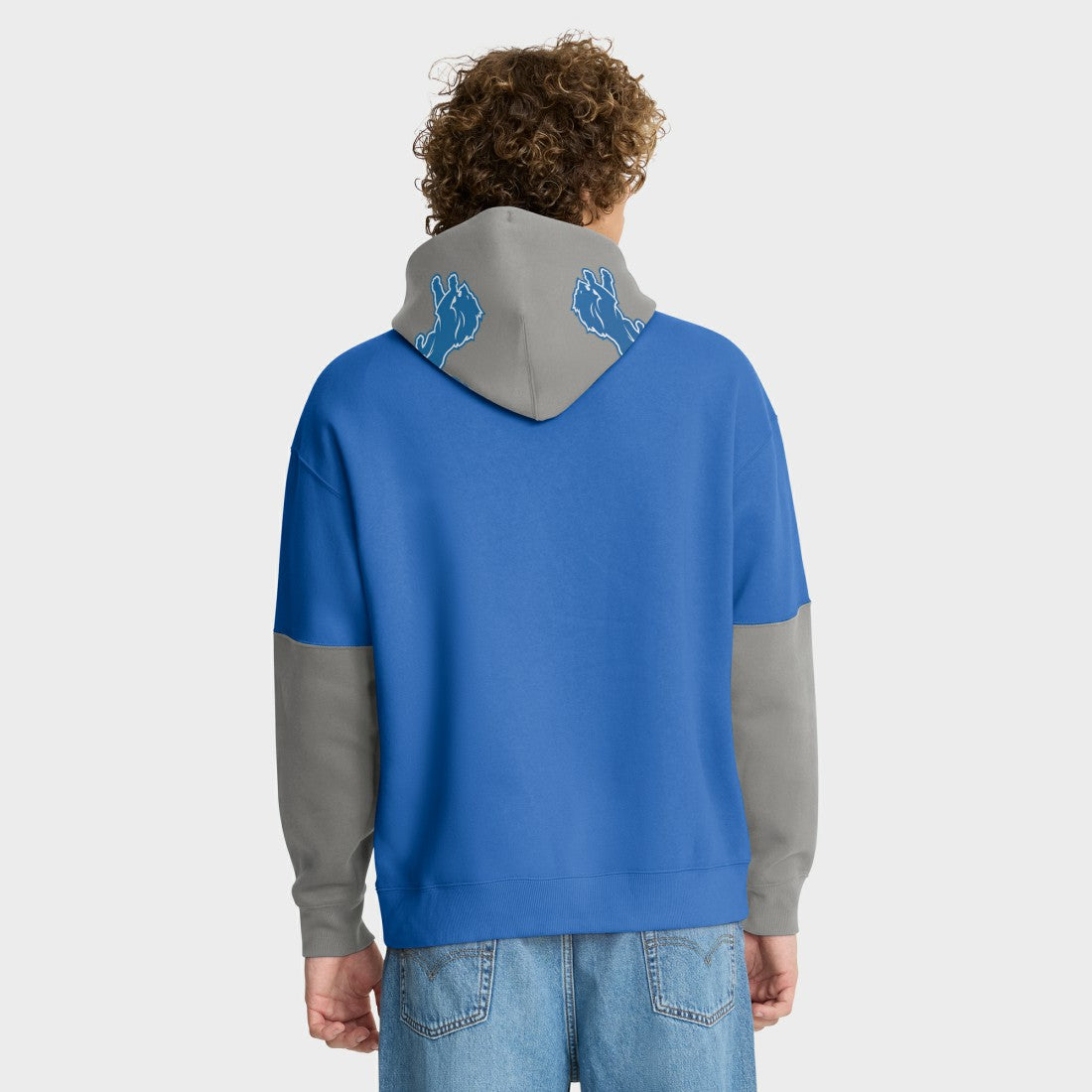 Detroit Lions Helmet Pullover Hoodie Blue - Fanatics
