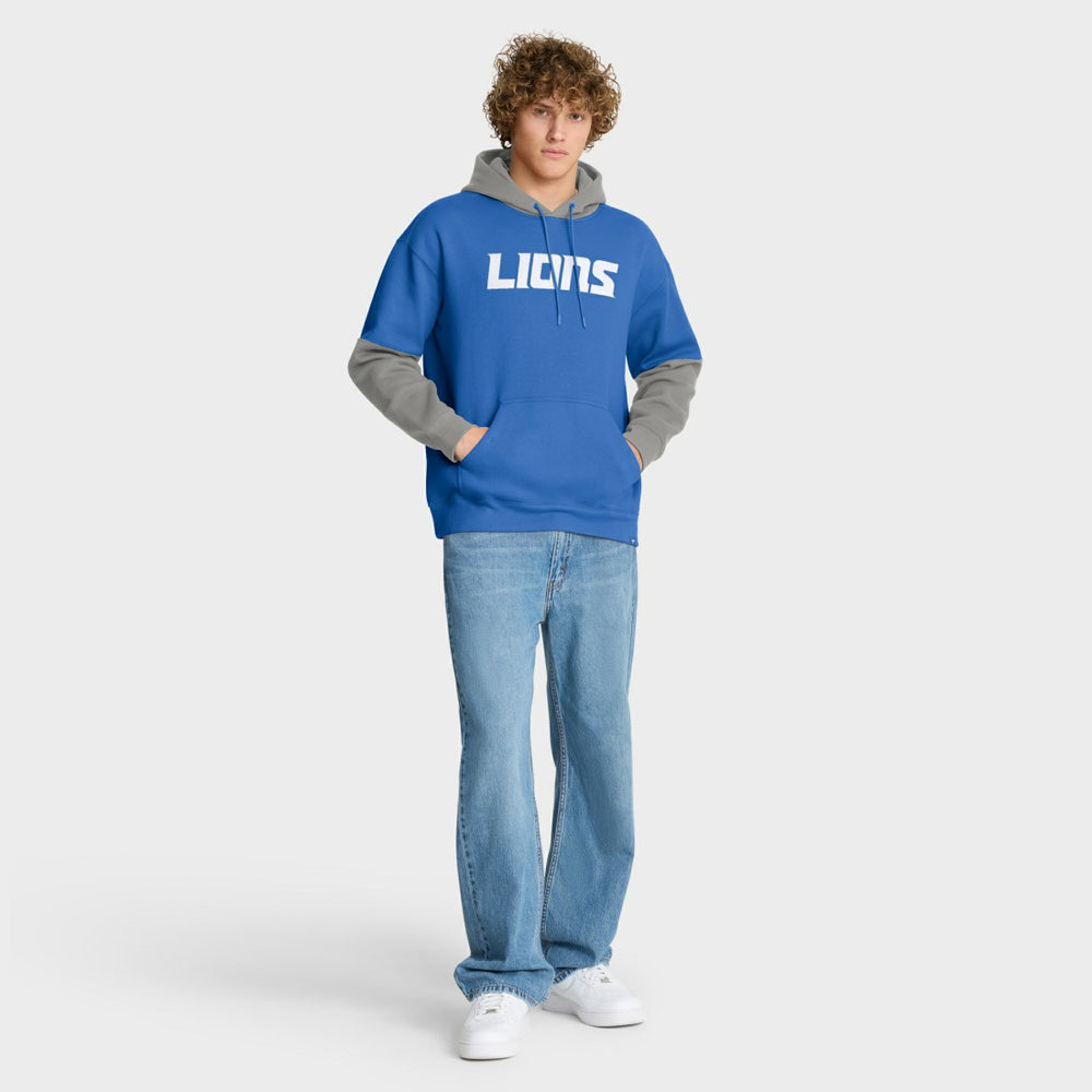 Detroit Lions Helmet Pullover Hoodie Blue - Fanatics
