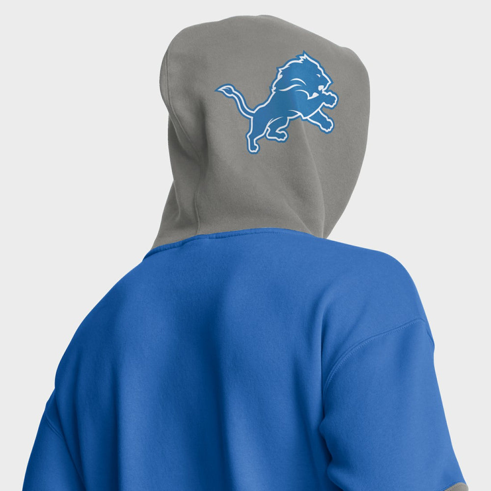 Detroit Lions Helmet Pullover Hoodie Blue - Fanatics