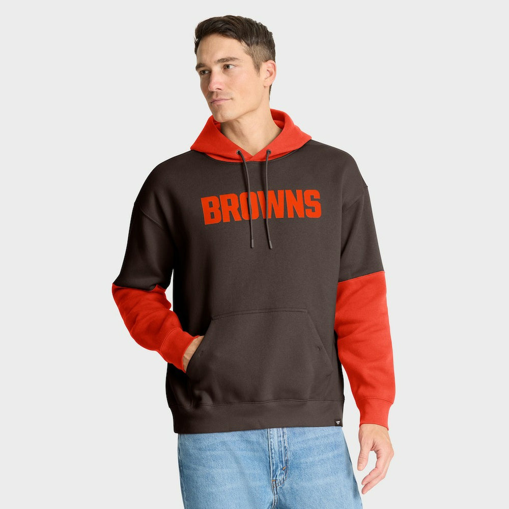 Cleveland Browns Helmet Pullover Hoodie Brown - Fanatics