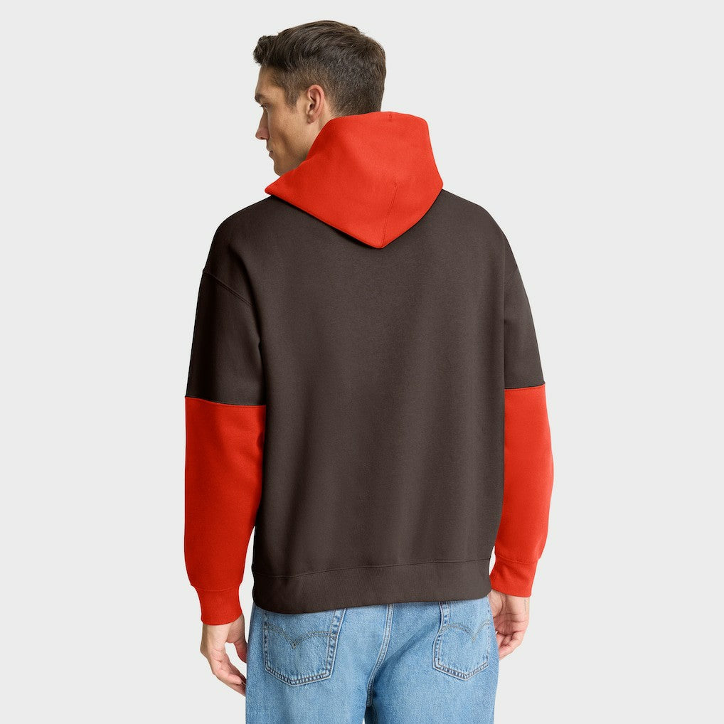 Cleveland Browns Helmet Pullover Hoodie Brown - Fanatics