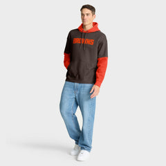 Cleveland Browns Helmet Pullover Hoodie Brown - Fanatics