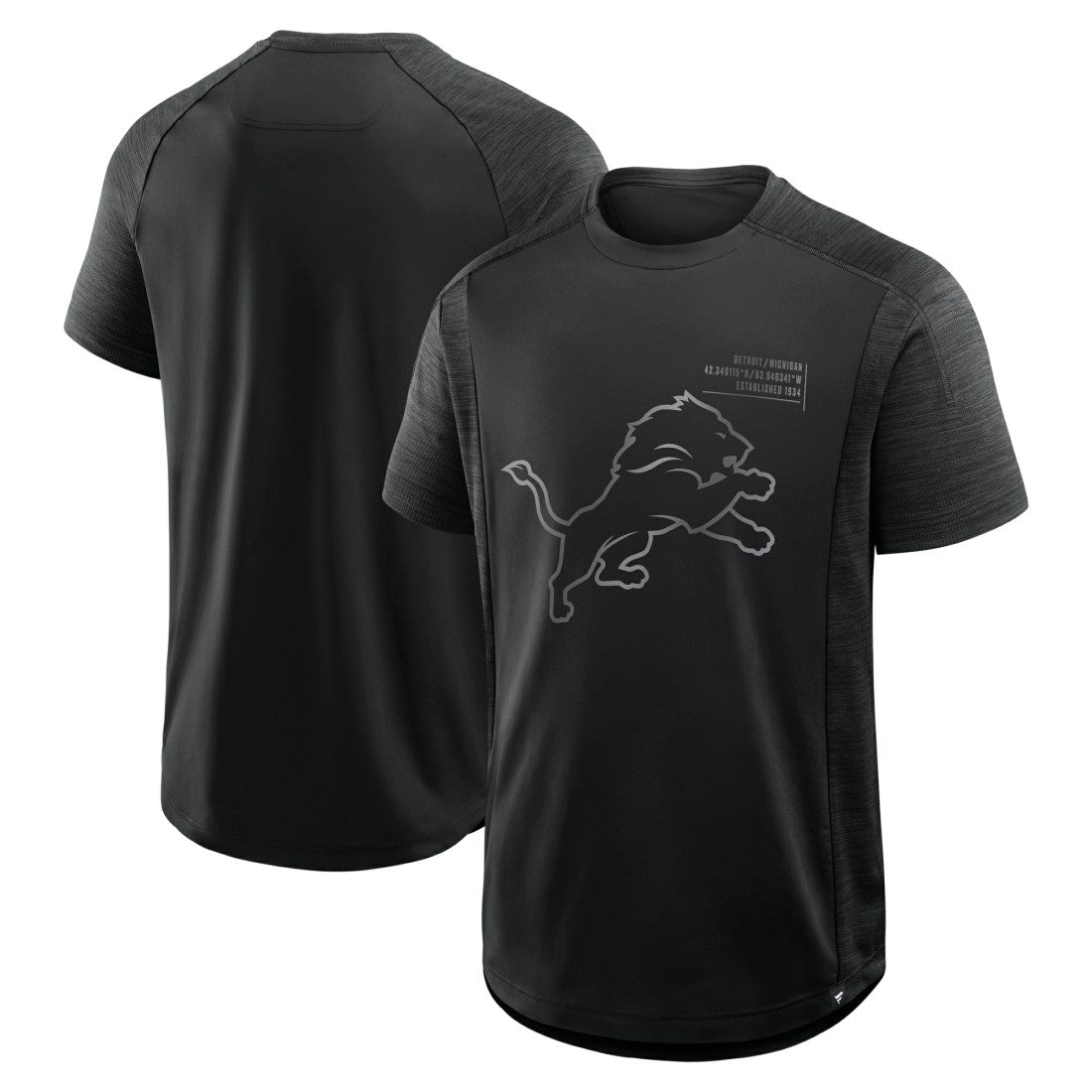 Detroit Lions Deceptive Juke T-Shirt Black - Fanatics